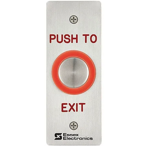Essex PEB-1S PEB Series Narrow Piezoelectric "Push to Exit" Switch, Stainless-Steel Faceplate