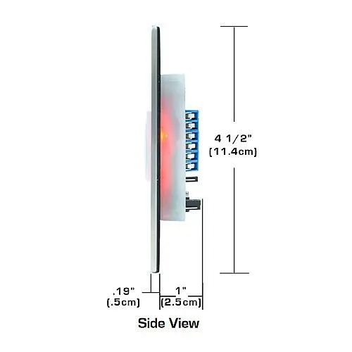 Essex PEB-1S Narrow/Jamb Piezo Touch Button, Stainless PUSH TO EXIT