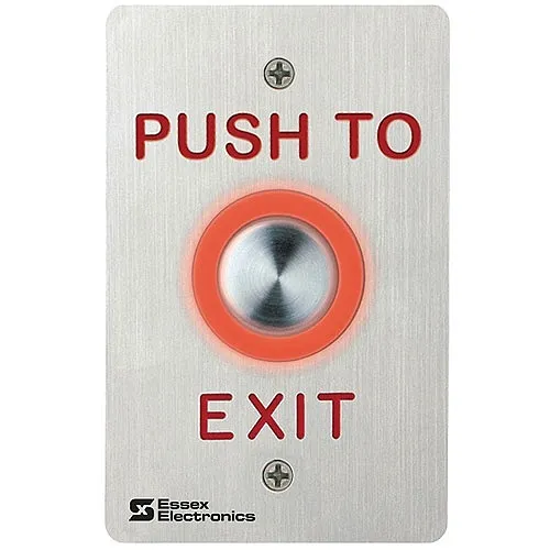 Essex PEB-2S PEB Series Single Gang Piezoelectric "Push to Exit" Switch, Stainless-Steel Faceplate