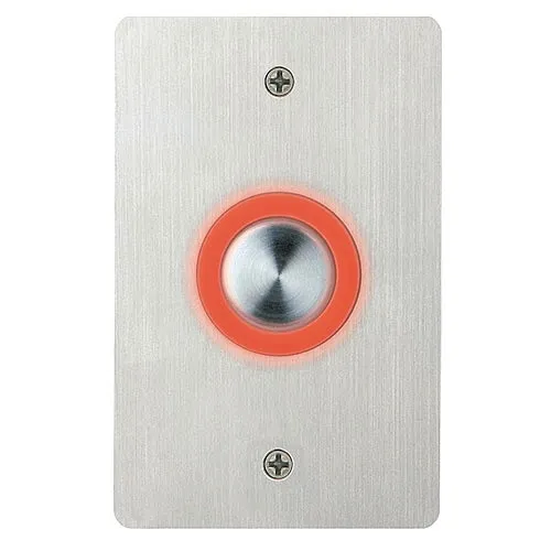 Essex PEB-2SBLANK PEB Series Single Gang Piezoelectric No Graphics Switch, Stainless-Steel Faceplate