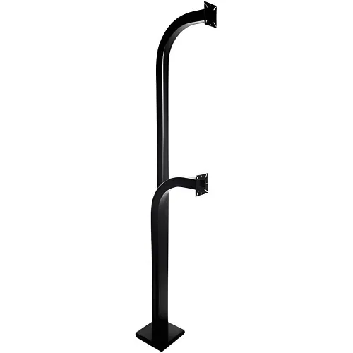 Alpha PEDD4272B 42"+72" Free Standing Dual Pedestal Unit, Black