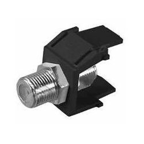 Dynacom 10600-F1G-BK Keystone Jack, F-Style Coupler, 1-GHz, Black