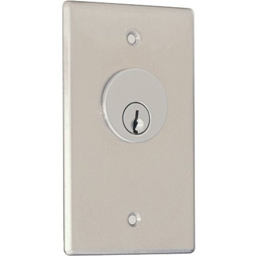Camden CM-1200 Single Gang Key Switch SPST Momentary, N/O, Stainless Steel