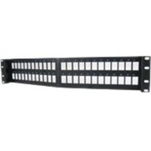 Ortronics PHAPJU48 Rear Load Angled High Density Jack Panel Kit for Clarity 6A, Or 5E Panel Jacks, 48 Port