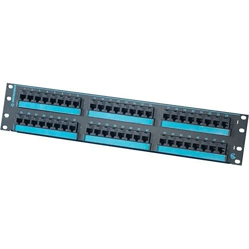 Ortronics PHD66U48 Clarity 48-port CAT6 Patch Panel, 6-Port Modules, 2U RMS