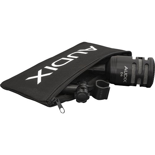 Audix D6 Dynamic Instrument Microphone For Kick Drum, Floor Tom, Bass Cabs And Leslie Low