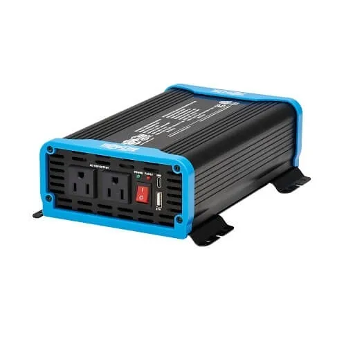 Eaton Tripp Lite PINV600SW-120 Light-Duty Compact Power Inverter, 2x 5-15R, USB Charging, Pure Sine Wave, 600W