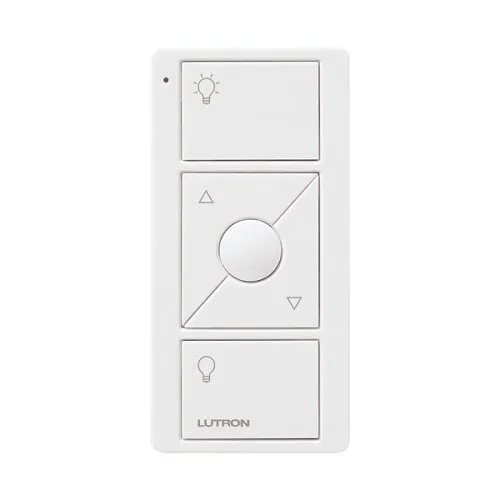 Lutron PJ2-3BRL-WH-L01R Pico 3-Button Remote for Caseta Wireless Smart Lighting Dimmer Switch, White