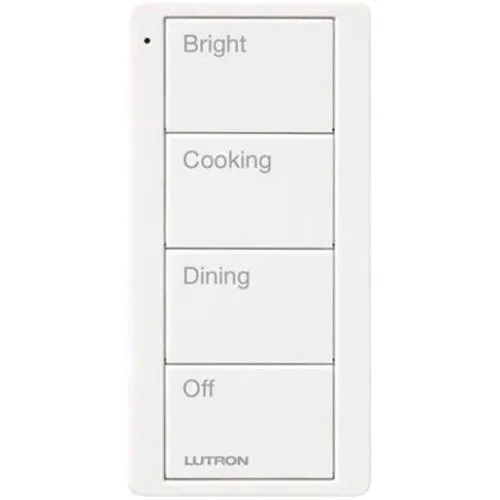 Lutron PJ2-4B-GLA-P02 Pico Wireless Control, 4-Button Kitchen Scene, Light Almond