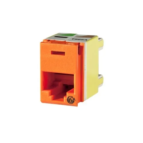 Ortronics PJ6A-43 Panel Jack Clarity 6A, Orange