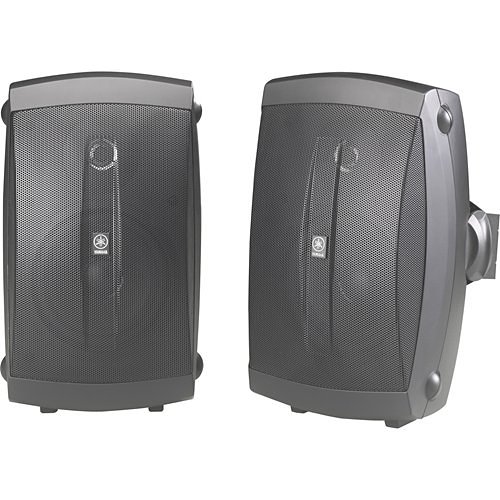 Yamaha NS-AW150 2-Way Outdoor Speakers with 5" Woofers and 1/2" Tweeters, Pair, Black