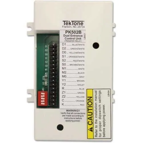 TekTone PK502B Dual Entrance Control Unit for BBK125, PK543A or PK205
