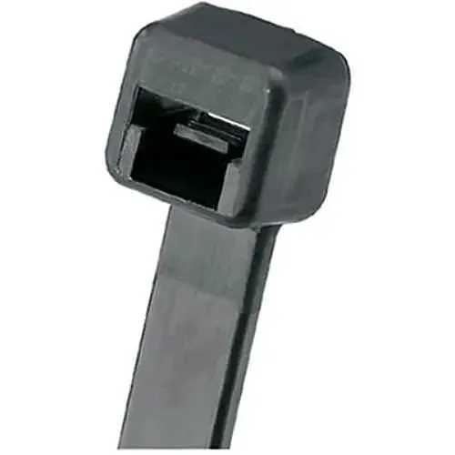 Panduit PLT3S-M0 Pan-Ty Locking Cable Ties, 50 lb Strength, 11.5" Length, 1000-Pack, Black