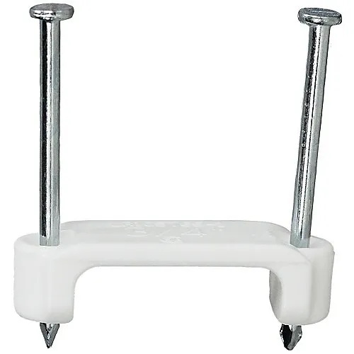 Dottie PLX505 1/2" Plastic Insulated Staples for 2 Conductors, 500-Pack