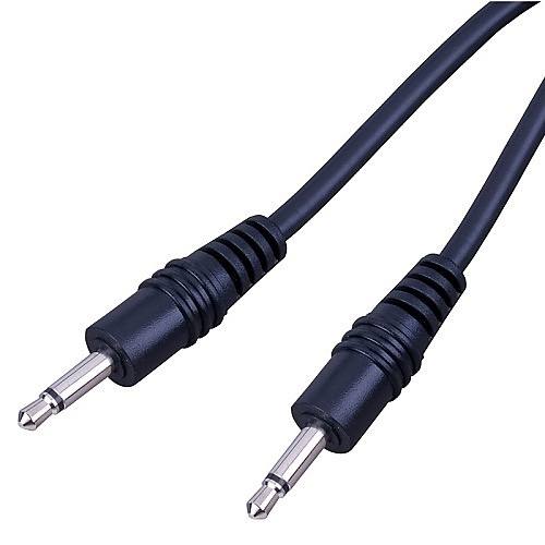 Vanco AC111 3' 3.5 mm Mono Plug to 3.5 mm Mono Plug Cable, Black