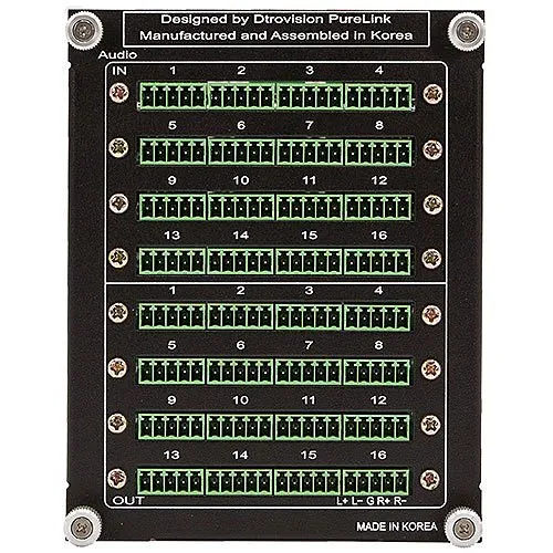 PureLink PM-16X-AD Custom Balanced-Unbalanced Audio Matrix Switching Add-on for PureMedia PM-80X