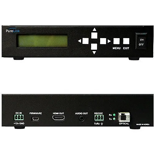 PureLink PM-FR102-U 4K PureMedia HDMI Over LC Fiber Optic Extender Receiver with Scaling
