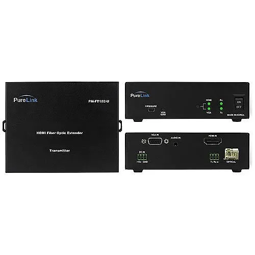 PureLink PM-FT102-U 4K PureMedia HDMI and VGA to Fiber Optic Transmitter