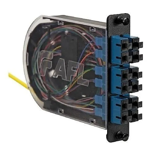 AFL PM-L-12-PLC-3-S-01 Poli-MOD Patch and Splice Module with Adapter Plate and Pigtails, 12-Connector