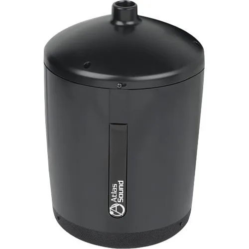 AtlasIED PM8FA-B 8" 2-Way Pendant Mount Speaker with 60W 70.7V Transformer, Black
