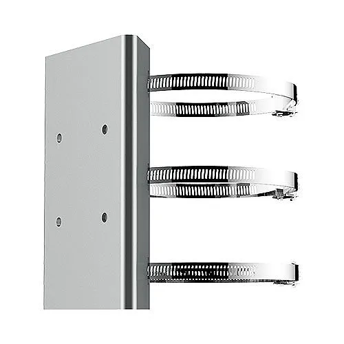 Hikvision PMP-V-G Horizontal Pole Mounting Bracket for Speed Dome Cameras, Gray