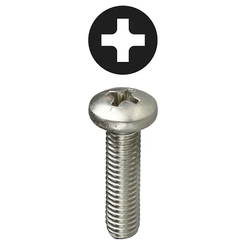 Dottie PMS8321 Screw, #8-32 1" Stainless-Steel Phillips Pan Head Machine Screw