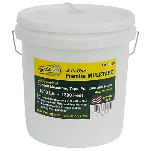 Dottie PMT1300 5/8 in. 1300 ft. 3-in-1 Pull Line Measuring Tape