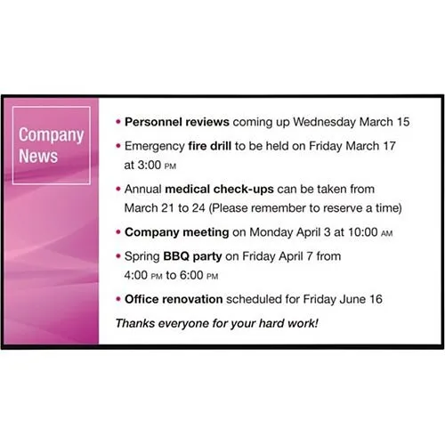 Sharp NEC PN-Y326 55" LCD Digital Signage Display