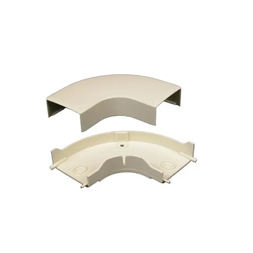 Wiremold PN10F11V Eclipse PN10 Flat Elbow Fitting, Ivory, TAA Compliant