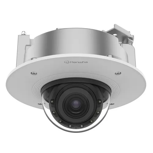 Hanwha PND-A6081RF P Series Dome HDoC Camera, 2MP IR Indoor Flush Mount Dome Ai Camera