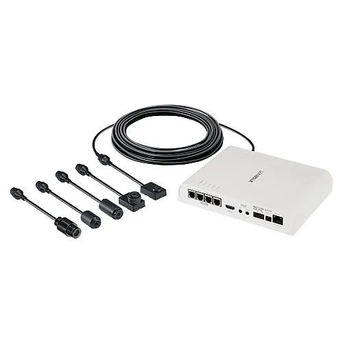 Hanwha PNM-9000QB P-Series 2MP 4-Channel Remote Head Camera Main Module, White