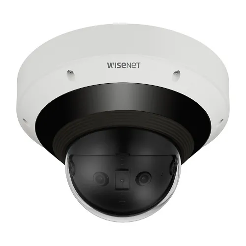 Hanwha PNM-9031RV/KUS P Series 15MP Outdoor Multi-Sensor Panoramic Dome Camera, IR, PoE+, White