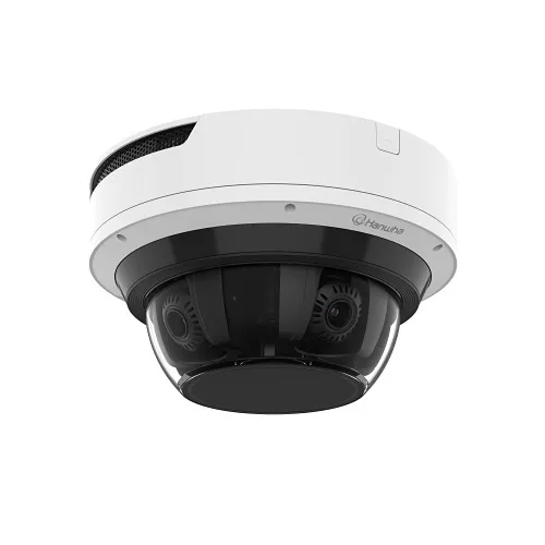Hanwha PNM-C32084RQZ-8XE256G-LU 4-Channel AI Multi-Sensor Camera with Lumeo Analytics, 4.38-9.33mm Varifocal Lens