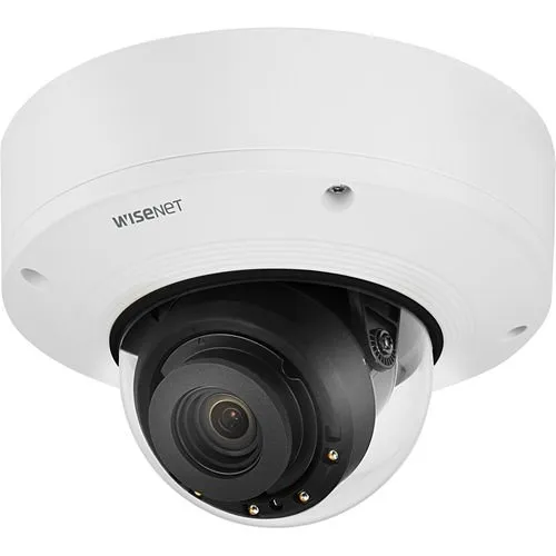 Hanwha PNV-A6081R 2MP IR Outdoor Vandal Dome AI Camera, 4.38-9.33mm Varifocal Lens