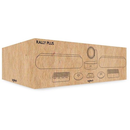 Logitech 960-001398 Rally Modular Audio System, Ultra-HD Resolutions Up to 4K, Includes One Speaker and One Mic Pod, White