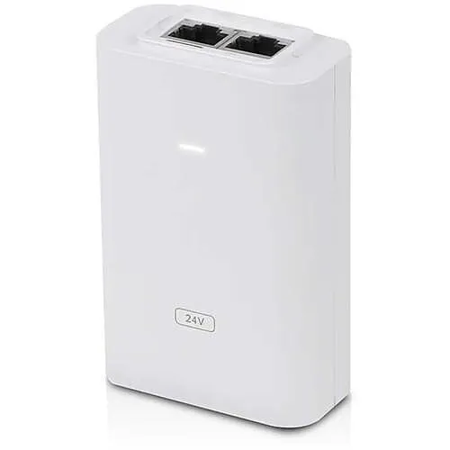 Ubiquiti POE-24-24W-G-WH 24V PoE Adapter, Hi-Power, White