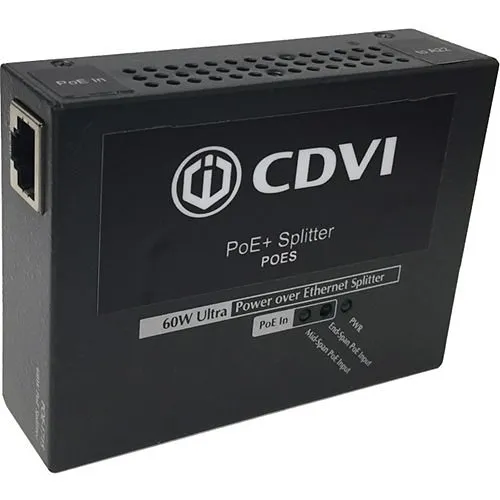 CDVI POES Single-Port Ultra PoE+ Splitter