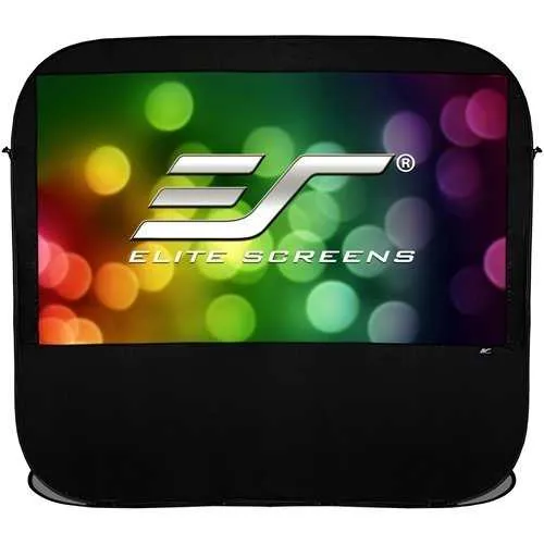 Elite Screens Pop-Up Cinema Series SilkWhite 84" 16:9 Portable Spring-Frame Indoor/Outdoor Projector Screen