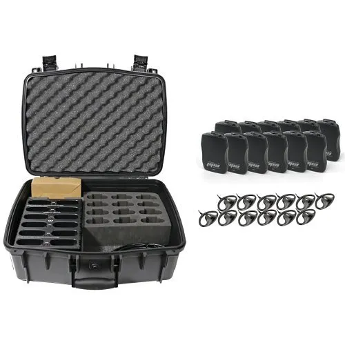 Williams AV PPA R37-12 PRO FM R37 Receiver Rechargeable Bundle, 12-Pack