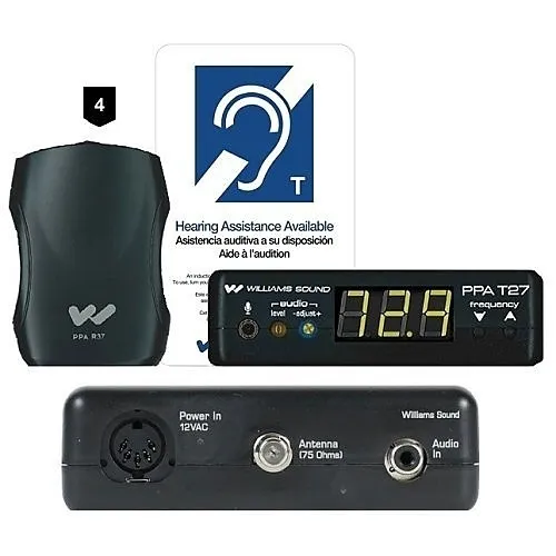 Williams AV PPA VP 37-00 Personal FM Value Pack System, (4) Select PPA R37 Receivers