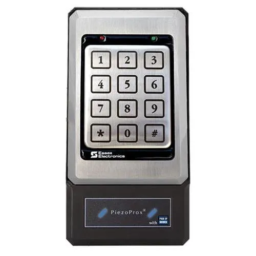 Essex PPH-103-SN PiezoProx HID Proximity Reader with 26-bit Wiegand Keypad, Stainless-Steel Bezel