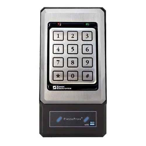 Essex PPH-163-SN PiezoProx HID Proximity Reader with 8-bit Word Keypad, Stainless-Steel Bezel