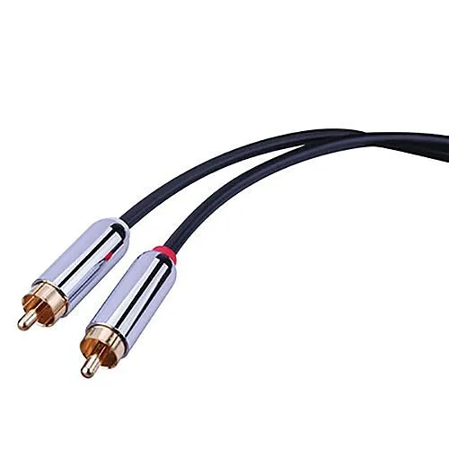 Vanco PRCA203X Premium RCA Patch Cable with Oxygen Free Copper, 3', 20AWG