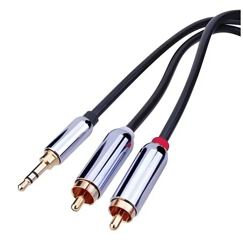 Vanco PRCA35MM03 Premium 3.5mm to Dual RCA Stereo Cables, 3'