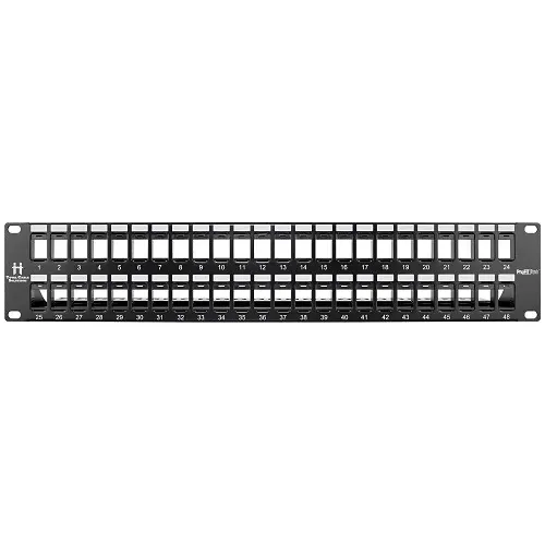 Lynn Electronics PRO-CPP-BLANK-2U-48 ProFIT Patch 2U 48-Port Keystone Jack Panel