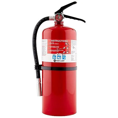 First Alert PRO10 Rechargeable Commercial Fire Extinguisher, Red