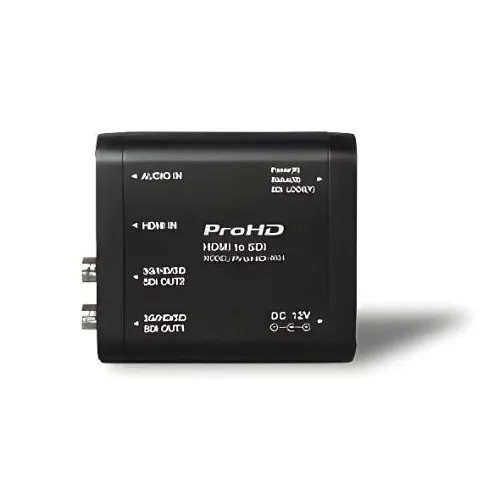 JVC PROHD-4601 ProHD HDMI to SDI Converter, 3G/HD/SD-SDI Output, 12V DC, Black
