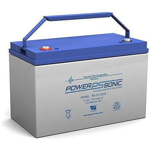 Power Sonic PS-121100B PS Series 12V, 107Ah Genearl Purpose Rechargeable SLA Battery PS, T11 Terminals