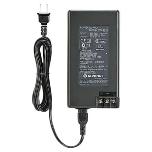 Aiphone PS-1225UL Power Supply, UL Listed, 12VDC, 2.5A