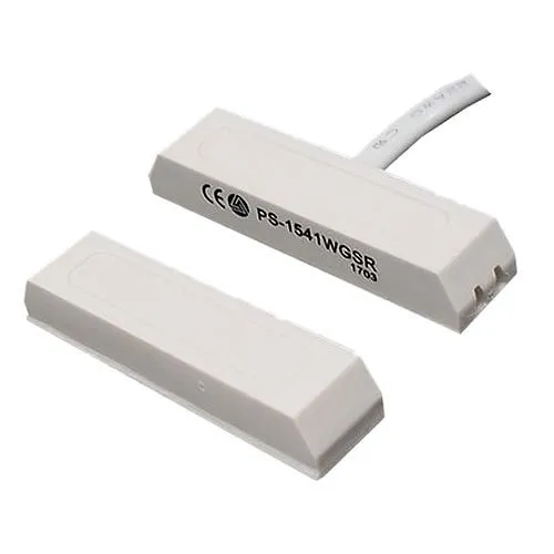 AI NEXT PS-1541WGT AI NEXT PS-1541WG 1" Gap Surface Mount Magnetic Contact with 18"Wire Leads, Self-Adhesive, 1/2"L 3/8"D 9/32"H, Light Brown